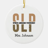 Speciaal SLP-taalpatholoog Keramisch Ornament (Voorkant)