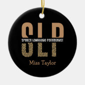 Speciaal SLP-taalpatholoog  Keramisch Ornament (Voorkant)