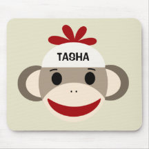 Speciaal Sock Monkey Mousepad voor kinderen