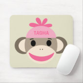 Speciaal Sock Monkey Mousepad voor kinderen Muismat (Met muis)