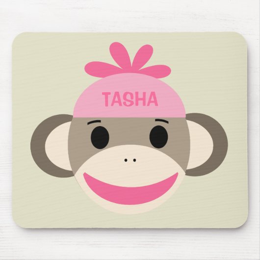 Speciaal Sock Monkey Mousepad voor kinderen Muismat (Voorkant)