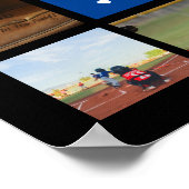 Speciaal Softball-fotocollage - team # Poster (Hoek)