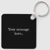 Speciaal Song QR Code Message Retro Cassette Sleutelhanger (Achterkant)