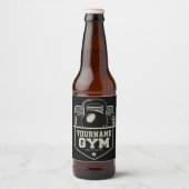 Speciaal startpunt GYM Kettlebell Fitness Trainer Bier Etiket (Voorkant)