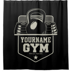 Speciaal startpunt GYM Kettlebell Fitness Trainer Douchegordijn
