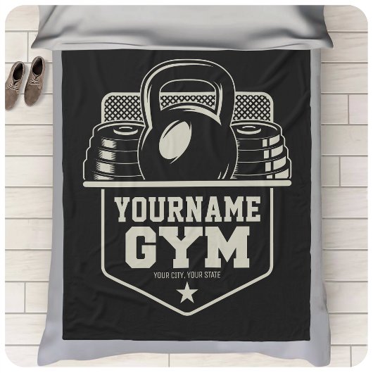 Speciaal startpunt GYM Kettlebell Fitness Trainer Fleece Deken