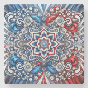 Speciaal stenen onderzetter met Franse kleuren