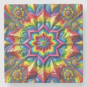 Speciaal stenen onderzetter met LGBTQ kleuren