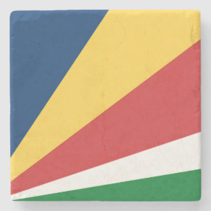 Speciaal stenen onderzetter met Seychellen kleuren