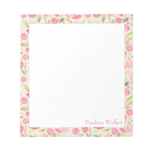 Speciaal Stijlvolle rand Waterverf Notitieblok (Voorkant)