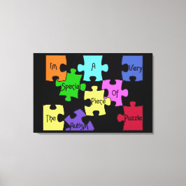Speciaal stuk van het Autisme Puzzle Premium canva Canvas Afdruk
