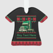 Speciaal stuurprogramma voor Trucker Semi, Ugly Ke Ornament (achterkant)