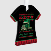 Speciaal stuurprogramma voor Trucker Semi, Ugly Ke Ornament (voorkant)