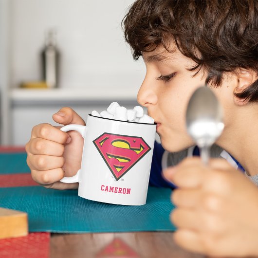 Speciaal Superman S-Shield | Klassieke Logo Tweekleurige Koffiemok