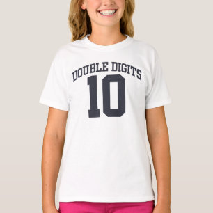 Speciaal T-shirt met dubbele cijfers #10 BIRTHDAY