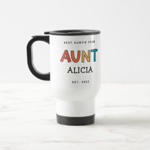Speciaal Tante Retro Gift Best Auntie Ever Cute Reisbeker
