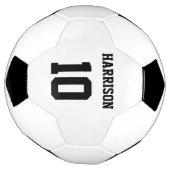 Speciaal team met zwarte aangepaste namen voetbal (Gedraaid)