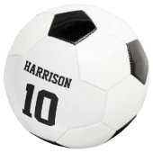 Speciaal team met zwarte aangepaste namen voetbal (Drie kwart)