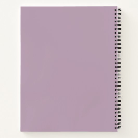 Speciaal technisch grafisch papier Eenvoudig Lila Notitieboek (Achterkant)