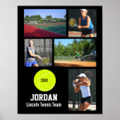 Speciaal Tennis Team Foto Collage School Poster (Voorkant)