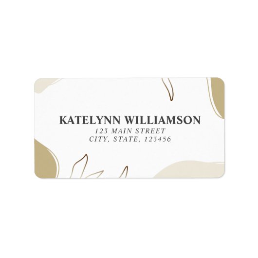 Speciaal terugzendadres label Abstract ontwerp (Voorkant)
