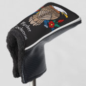 Speciaal Trillend Amerikaans Bald Eagle Golfheadcover (3/4 voorkant)