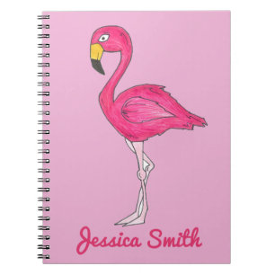 Speciaal Tropisch Roze Flamingo Bird Notitieboek