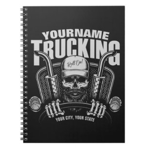 Speciaal truckgebruik Tucker Big Rig Truck Notitieboek