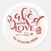 Speciaal uitgelekt met liefdesfeestdagen ronde sticker (Voorkant)