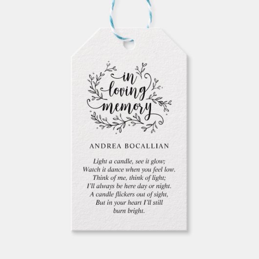 Speciaal uitgeruste bijtwijnstokken, zwart lettert cadeaulabel (Voorkant)