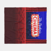 Speciaal uitgeruste bioscoopzaal fleece deken (Voorkant (Horizontaal))