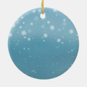 Speciaal uitgeruste blauw-kerstkeramiek voor de fa keramisch ornament (Achterkant)