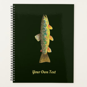Speciaal uitgeruste bruine forel planner