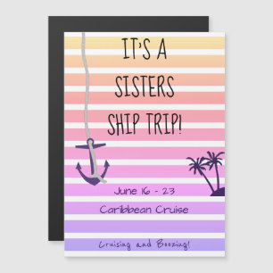Speciaal uitgeruste Cruise Stateroom Magnet Pastel Magnetische Uitnodiging