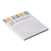 Speciaal uitgeruste Cute Crayons Waterverf-docent Notitieblok (Schuin)