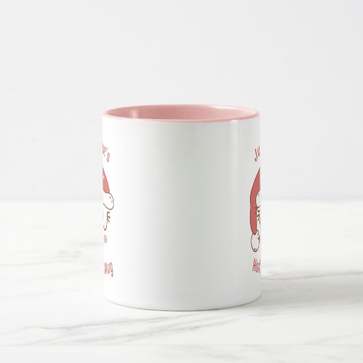 Speciaal uitgeruste Cute Santa Hat Hot Caca-Mok vo Mok (Midden)