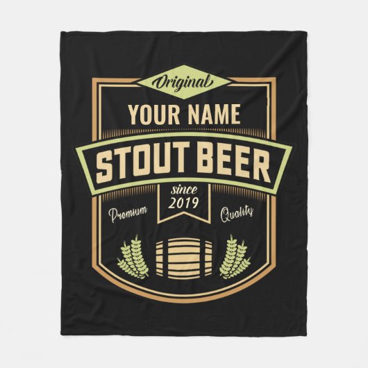 Speciaal uitgeruste donkere brouwerige brouwerijba fleece deken (Voorkant)