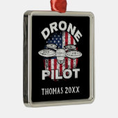 Speciaal uitgeruste driver Pilot Multirotor Quadco Metalen Ornament (Rechts)