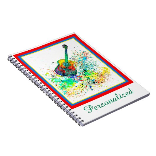 Speciaal uitgeruste gitaren en snoeren notitieboek (Rechterzijde)