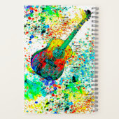 Speciaal uitgeruste guitaar en snoeren notitieboek (Achterkant)