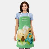 Speciaal uitgeruste Japanse Tea-ceremonie, Dragon Schort (Gedragen)