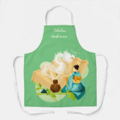 Speciaal uitgeruste Japanse Tea-ceremonie, Dragon Schort (Voorkant)