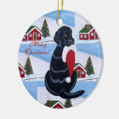 Speciaal uitgeruste kerstkerstkerstkerstkerstman m keramisch ornament (Links)