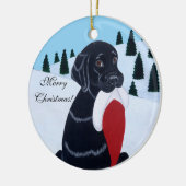 Speciaal uitgeruste kerstkerstkerstkerstkerstman m keramisch ornament (Links)