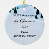 Speciaal uitgeruste kerstkerstkerstkerstkerstman m keramisch ornament (Achterkant)