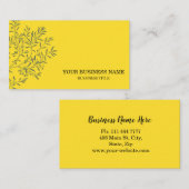 Speciaal uitgeruste olijftak Catering Chef Visitekaartje (Voorkant / Achterkant)