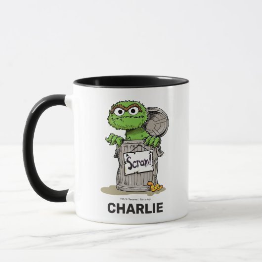 Speciaal uitgeruste Oscar de Grouch Scram-Mok Mok (Links)