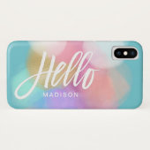 Speciaal uitgeruste pasteilerklokken Hallo Case-Mate iPhone Case (Achterkant (horizontaal))