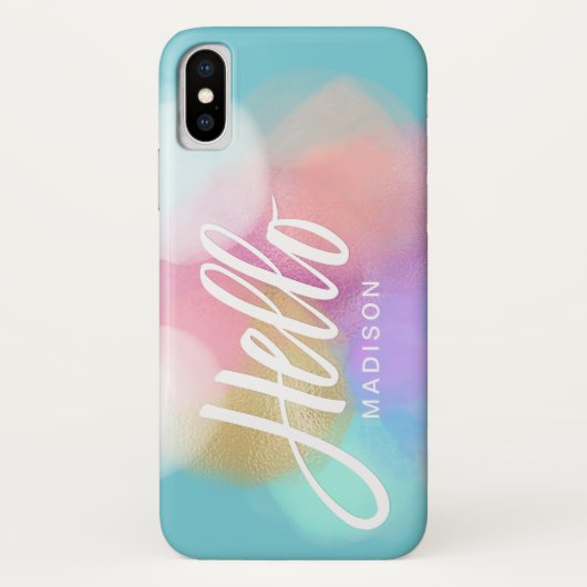 Speciaal uitgeruste pasteilerklokken Hallo Case-Mate iPhone Case (Achterkant)