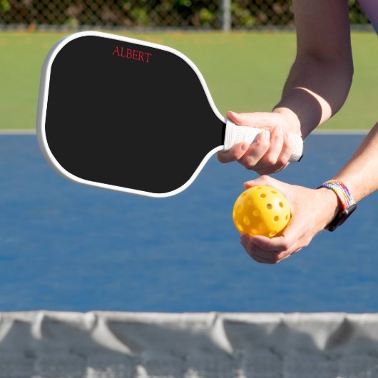 Speciaal uitgeruste Pickleball Paddle zwart en roo (Insitu)